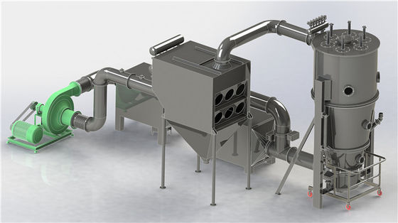 Máquina mais seca de circuito fechado da cama de líquido da circulação de FGBX